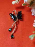 Emerald Butterfly Brooch - Image 2