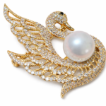 Swan Sparkle Brooch