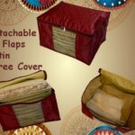 Satin 12 Flaps Saree Storage Box