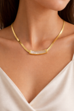 Pearl Bar Necklace - Image 2