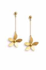 Golden Bloom Drop Earrings