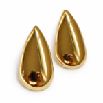 Radient gold tear drop earring